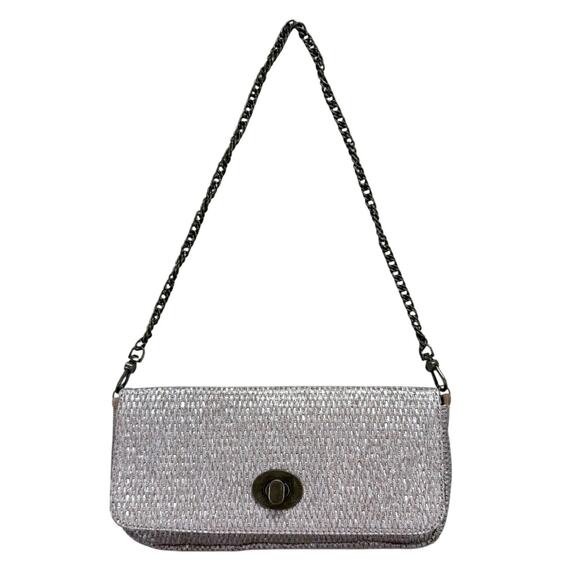 Shiraleah Natural Woven Toggle Clutch Envelope Purse Handbag Tan / Beige - Picture 3 of 11